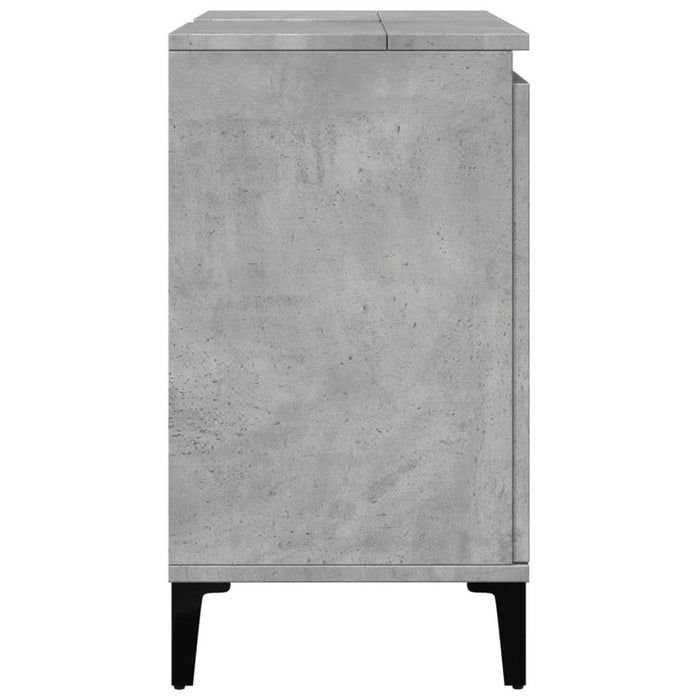 Dulap de chiuvetă, gri beton, 58x33x60 cm, lemn prelucrat - WALTI WALTI