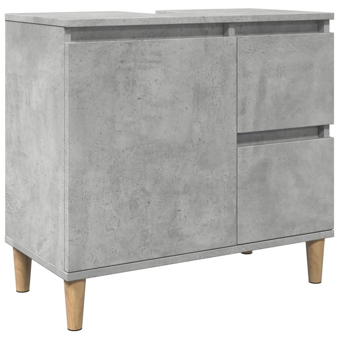 Dulap de chiuvetă, gri beton, 65x33x60 cm, lemn prelucrat - WALTI WALTI