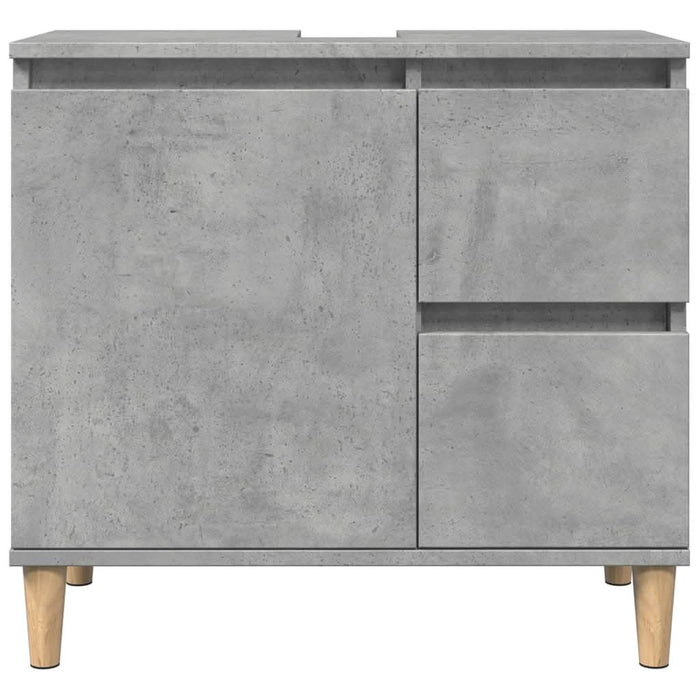 Dulap de chiuvetă, gri beton, 65x33x60 cm, lemn prelucrat - WALTI WALTI