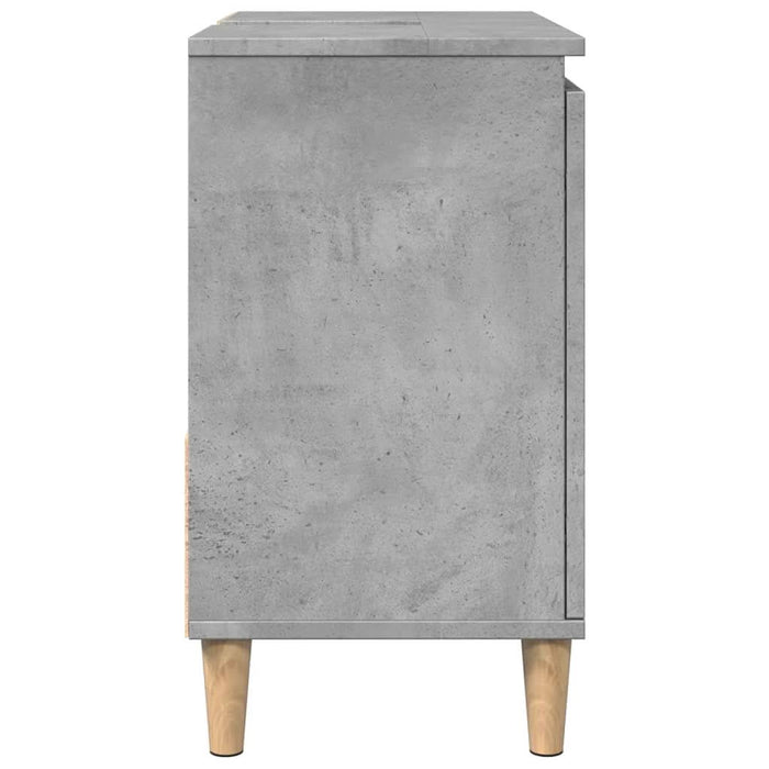 Dulap de chiuvetă, gri beton, 65x33x60 cm, lemn prelucrat - WALTI WALTI