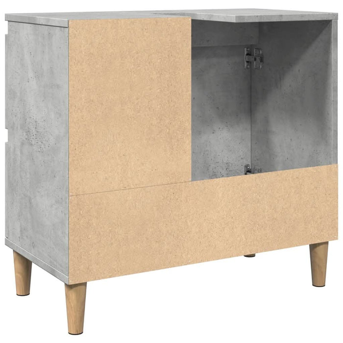 Dulap de chiuvetă, gri beton, 65x33x60 cm, lemn prelucrat - WALTI WALTI