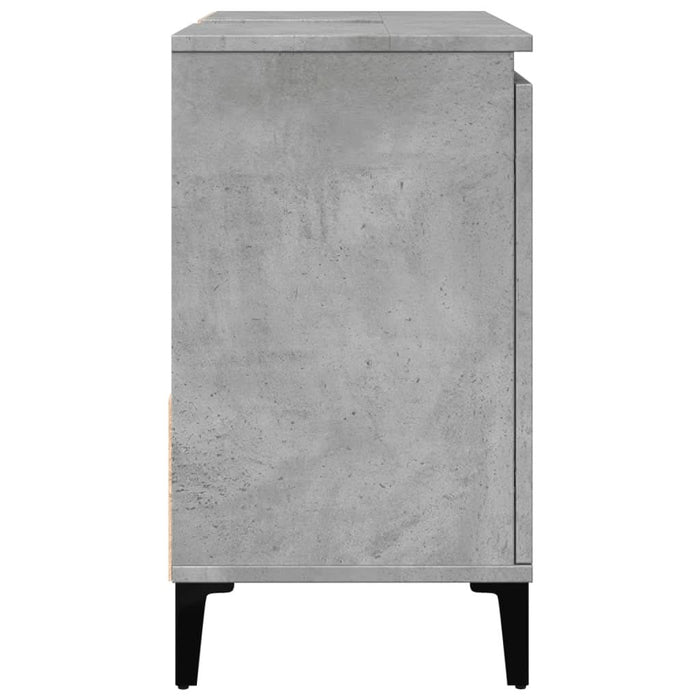 Dulap de chiuvetă, gri beton, 65x33x60 cm, lemn prelucrat - WALTI WALTI