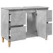 Dulap de chiuvetă, gri beton, 80x33x60 cm, lemn prelucrat - WALTI WALTI