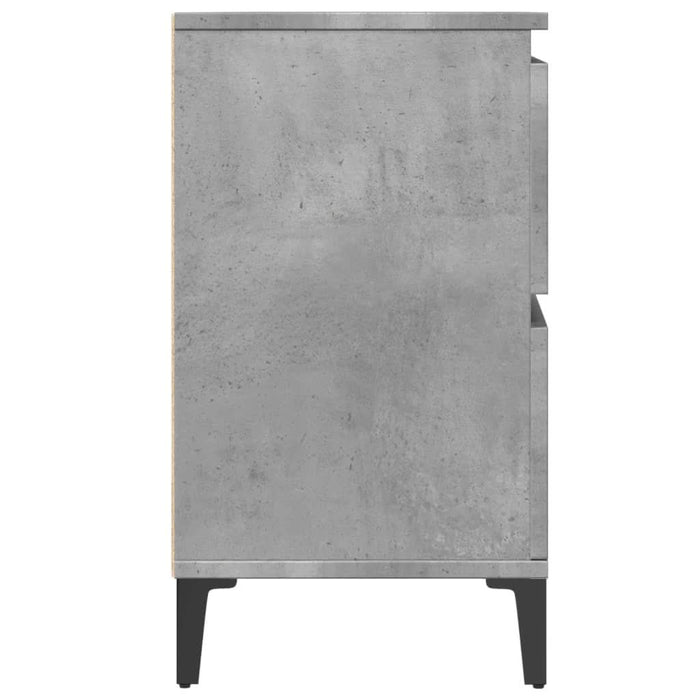 Dulap de chiuvetă, gri beton, 80x33x60 cm, lemn prelucrat - WALTI WALTI