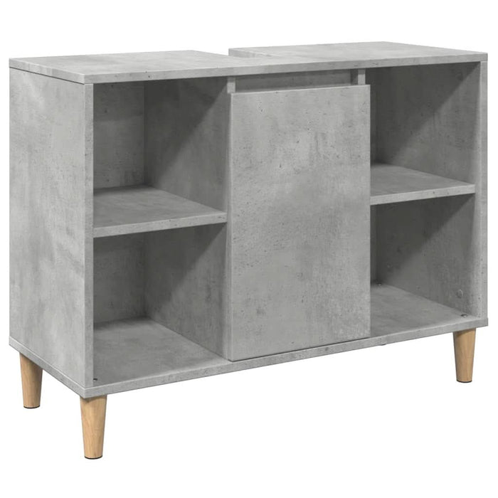 Dulap pentru baie, gri beton, 80x33x60 cm, lemn compozit - WALTI WALTI