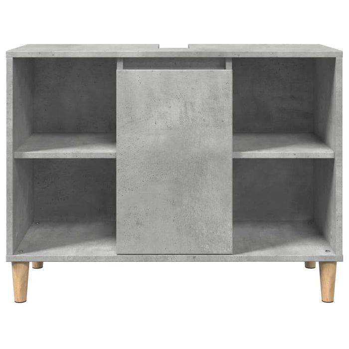 Dulap pentru baie, gri beton, 80x33x60 cm, lemn compozit - WALTI WALTI