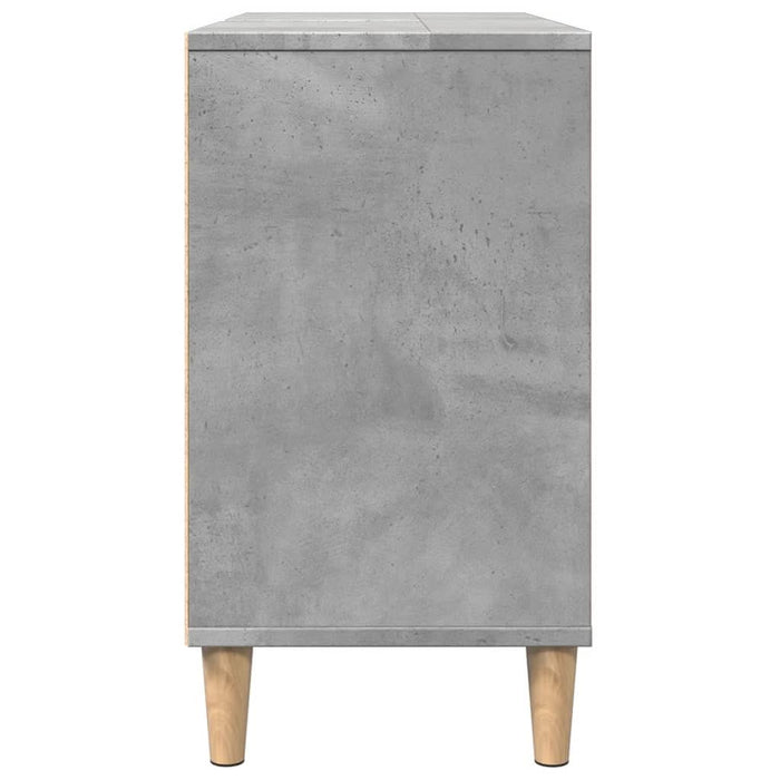 Dulap pentru baie, gri beton, 80x33x60 cm, lemn compozit - WALTI WALTI