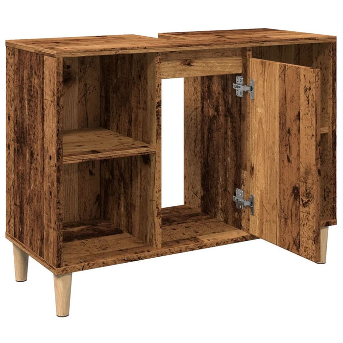Dulap pentru baie, lemn vechi, 80x33x60 cm, lemn prelucrat - WALTI WALTI