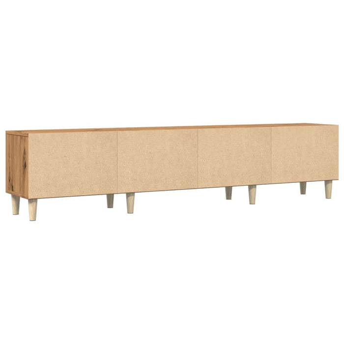 Dulap TV, stejar artizanal, 180x31,5x40 cm, lemn prelucrat - WALTI WALTI