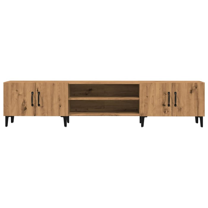 Dulap TV, stejar artizanal, 180x31,5x40 cm, lemn prelucrat - WALTI WALTI