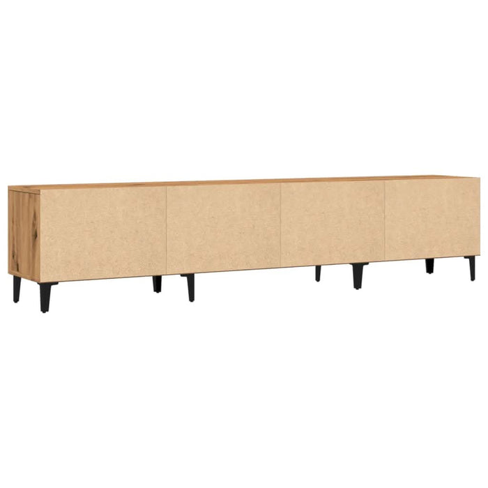 Dulap TV, stejar artizanal, 180x31,5x40 cm, lemn prelucrat - WALTI WALTI
