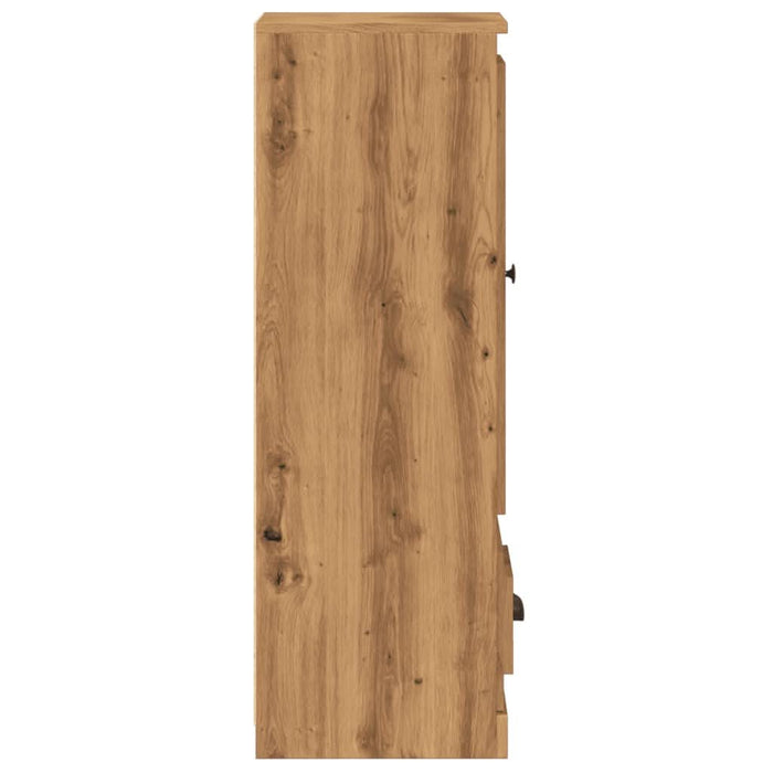 Dulap înalt, stejar artizanal, 36x35,5x103,5 cm, lemn prelucrat - WALTI WALTI