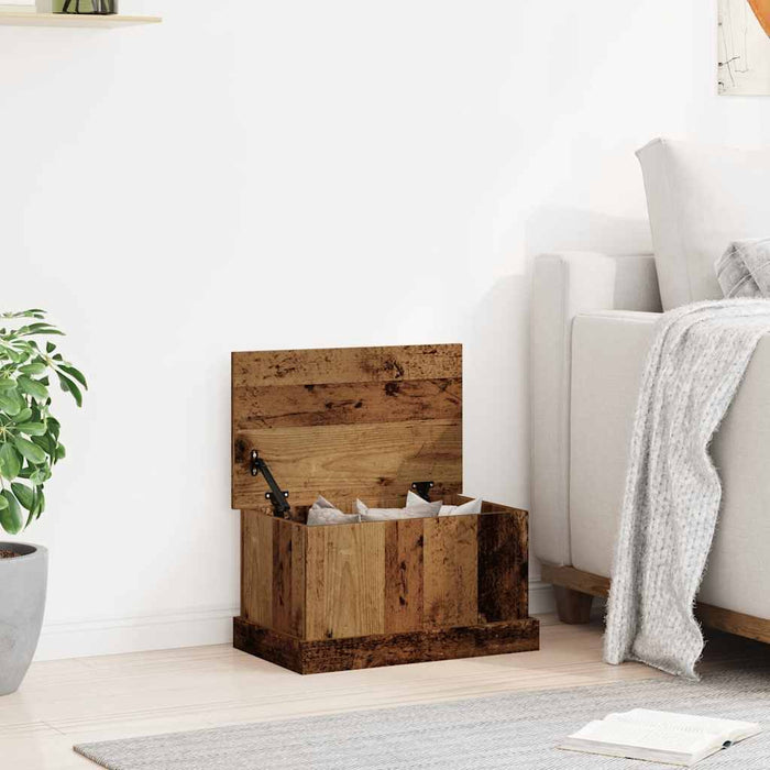 Cutie de depozitare lemn vechi 30x50x28 cm lemn prelucrat - WALTI WALTI