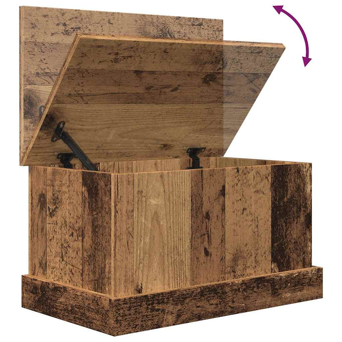 Cutie de depozitare lemn vechi 30x50x28 cm lemn prelucrat - WALTI WALTI