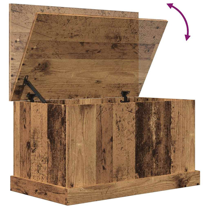 Cutie de depozitare lemn vechi 70x40x38 cm lemn prelucrat - WALTI WALTI