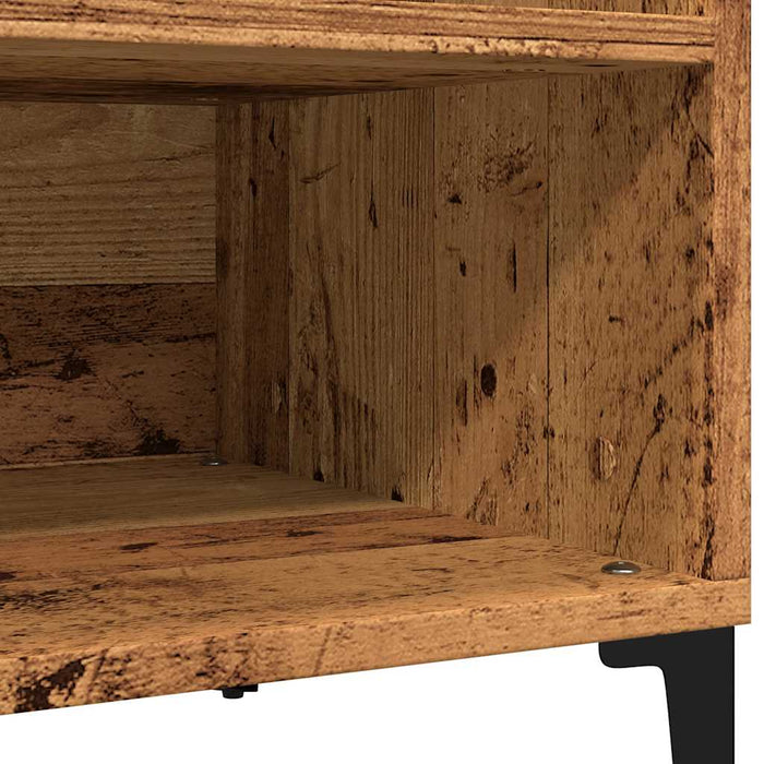 Dulap pentru discuri, lemn vechi, 84,5x38x48 cm, lemn prelucrat - WALTI WALTI