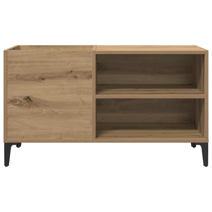 Dulap discuri stejar artizanal, 84,5x38x48 cm, lemn prelucrat - WALTI WALTI
