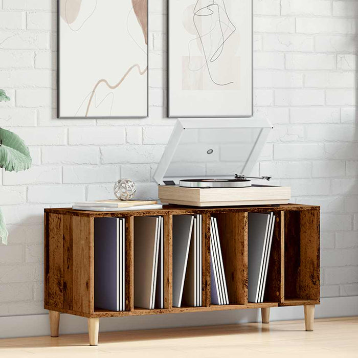 Dulap discuri, lemn vechi, 100x38x48 cm, lemn prelucrat - WALTI WALTI