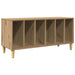 Dulap de discuri stejar artizanal, 100x38x48 cm, lemn prelucrat - WALTI WALTI