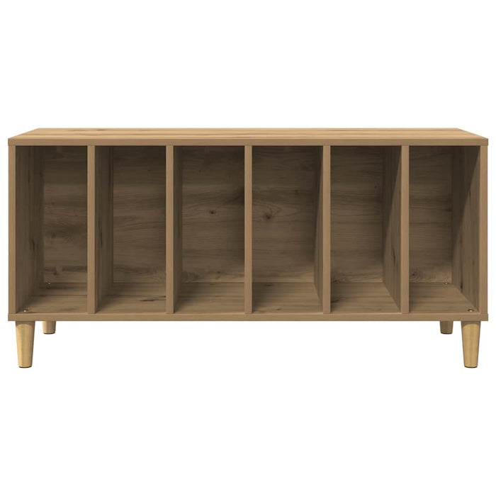 Dulap de discuri stejar artizanal, 100x38x48 cm, lemn prelucrat - WALTI WALTI