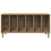 Dulap de discuri stejar artizanal, 100x38x48 cm, lemn prelucrat - WALTI WALTI