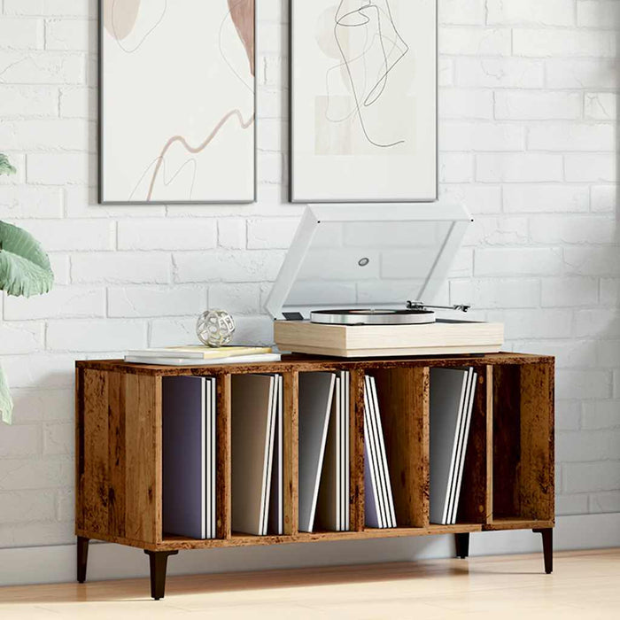 Dulap discuri, lemn vechi, 100x38x48 cm, lemn prelucrat - WALTI WALTI
