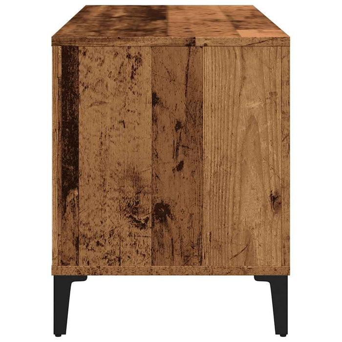 Dulap discuri, lemn vechi, 100x38x48 cm, lemn prelucrat - WALTI WALTI