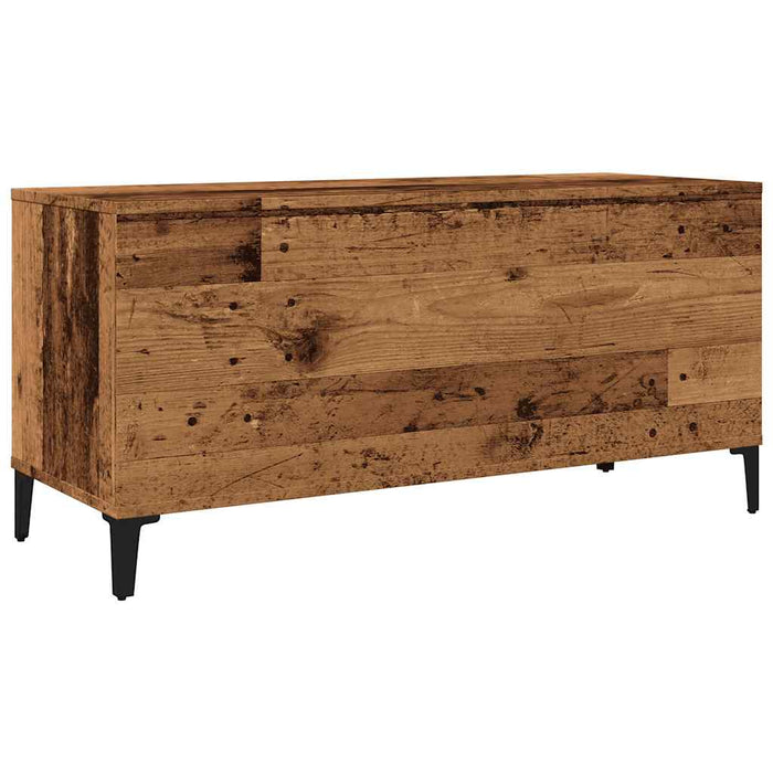 Dulap discuri, lemn vechi, 100x38x48 cm, lemn prelucrat - WALTI WALTI