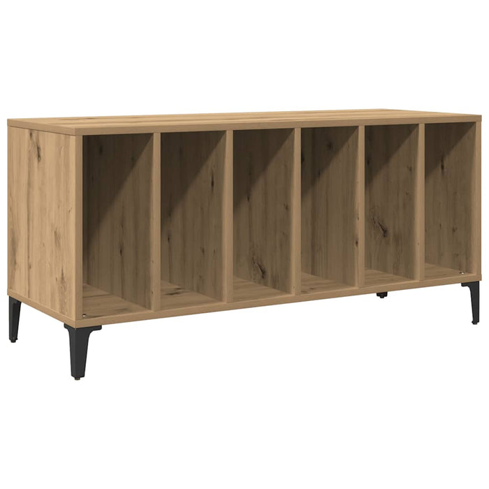 Dulap de discuri stejar artizanal, 100x38x48 cm, lemn prelucrat - WALTI WALTI