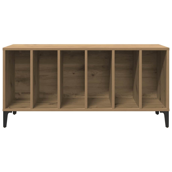 Dulap de discuri stejar artizanal, 100x38x48 cm, lemn prelucrat - WALTI WALTI