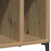 Dulap de discuri stejar artizanal, 100x38x48 cm, lemn prelucrat - WALTI WALTI