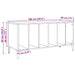 Dulap de discuri stejar artizanal, 100x38x48 cm, lemn prelucrat - WALTI WALTI