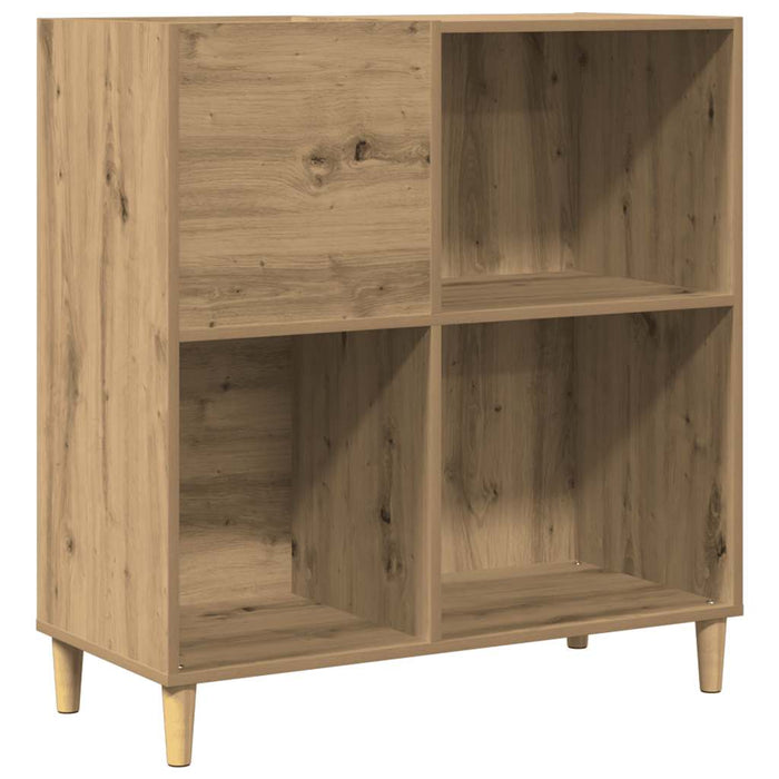 Dulap discuri stejar artizanal 84,5x38x89 cm lemn prelucrat - WALTI WALTI