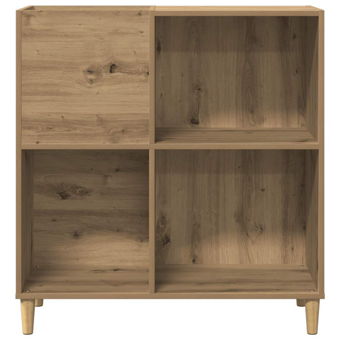 Dulap discuri stejar artizanal 84,5x38x89 cm lemn prelucrat - WALTI WALTI