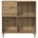 Dulap discuri stejar artizanal 84,5x38x89 cm lemn prelucrat - WALTI WALTI