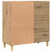 Dulap discuri stejar artizanal 84,5x38x89 cm lemn prelucrat - WALTI WALTI