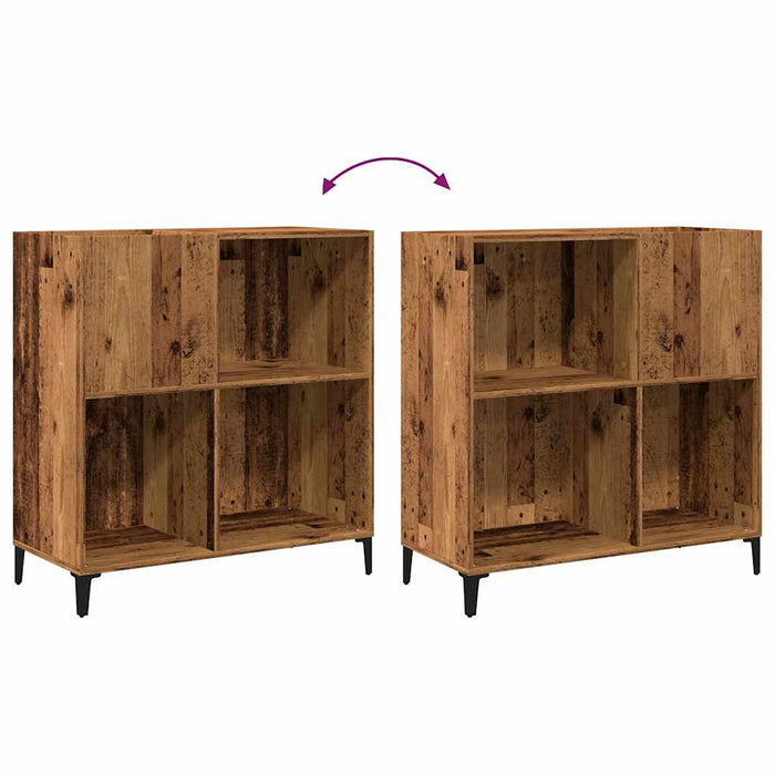 Dulap pentru discuri lemn vechi 84,5x38x89 cm lemn prelucrat - WALTI WALTI
