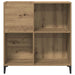 Dulap discuri stejar artizanal 84,5x38x89 cm lemn prelucrat - WALTI WALTI