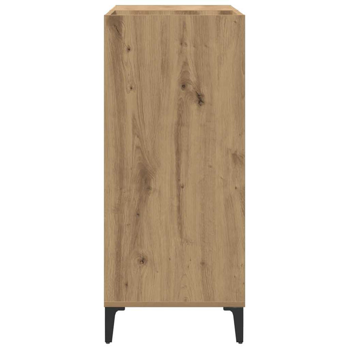 Dulap discuri stejar artizanal 84,5x38x89 cm lemn prelucrat - WALTI WALTI