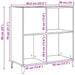 Dulap discuri stejar artizanal 84,5x38x89 cm lemn prelucrat - WALTI WALTI