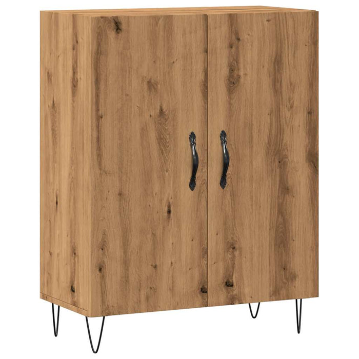 Dulap, stejar artizanal, 69,5x34x90 cm, lemn prelucrat - WALTI WALTI
