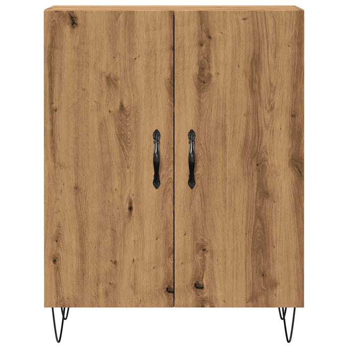 Dulap, stejar artizanal, 69,5x34x90 cm, lemn prelucrat - WALTI WALTI