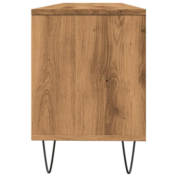 Comodă TV, stejar artizanal, 150x30x44,5 cm, lemn prelucrat - WALTI WALTI