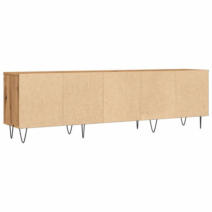 Comodă TV, stejar artizanal, 150x30x44,5 cm, lemn prelucrat - WALTI WALTI
