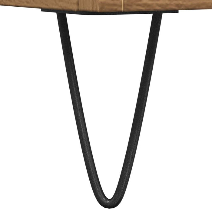 Comodă TV, stejar artizanal, 150x30x44,5 cm, lemn prelucrat - WALTI WALTI