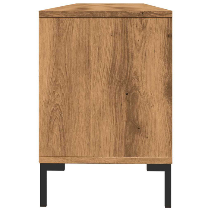 Comodă TV, stejar artizanal, 150x30x44,5 cm, lemn prelucrat - WALTI WALTI