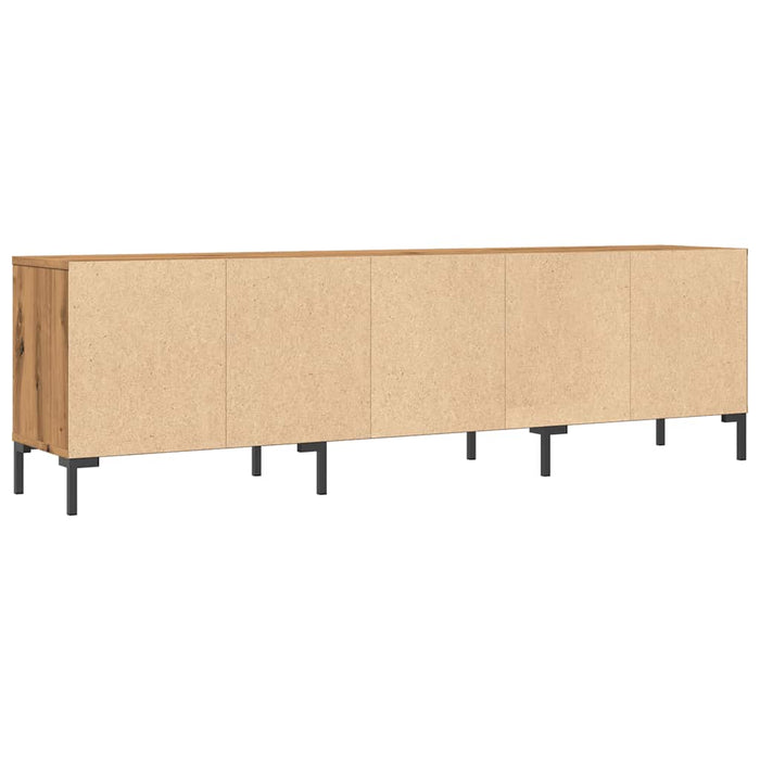Comodă TV, stejar artizanal, 150x30x44,5 cm, lemn prelucrat - WALTI WALTI