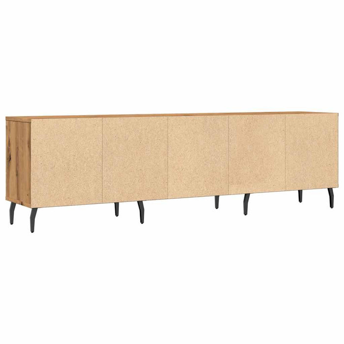 Comodă TV, stejar artizanal, 150x30x44,5 cm, lemn prelucrat - WALTI WALTI