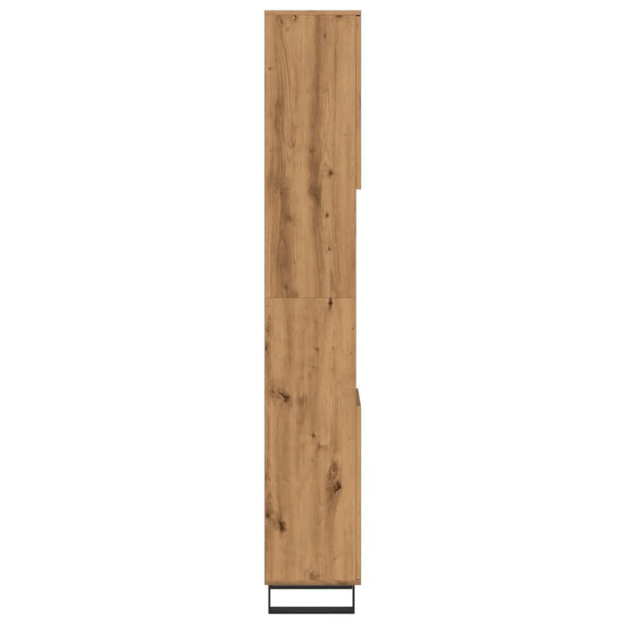 Dulap de baie, stejar artizanal, 30x30x190 cm, lemn prelucrat - WALTI WALTI