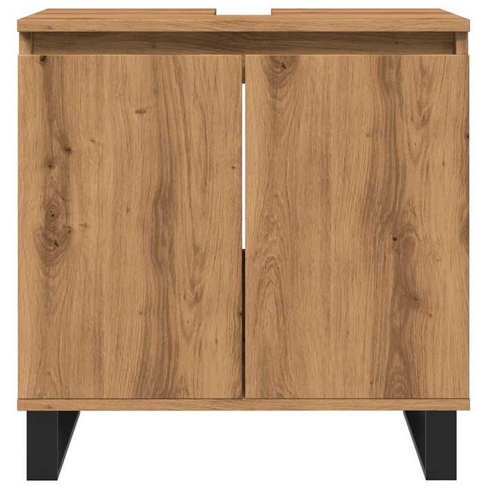 Dulap de baie, stejar artizanal, 58x33x60 cm, lemn prelucrat - WALTI WALTI